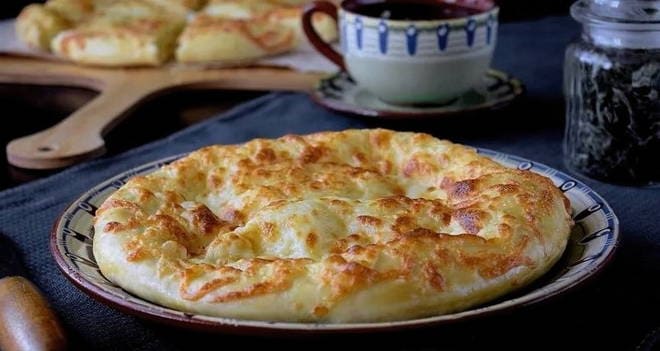 Khachapuri with mozzarella