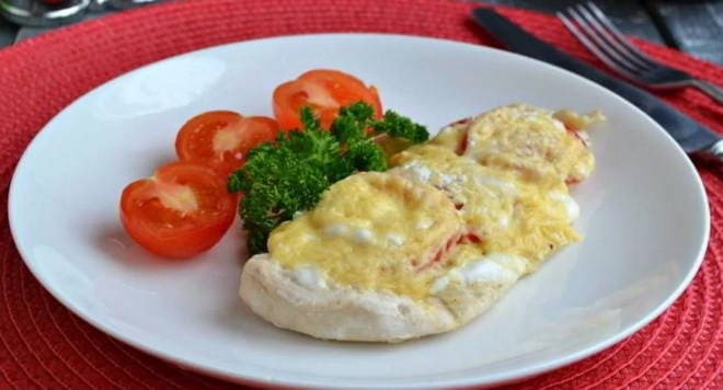 Steamed chicken chops