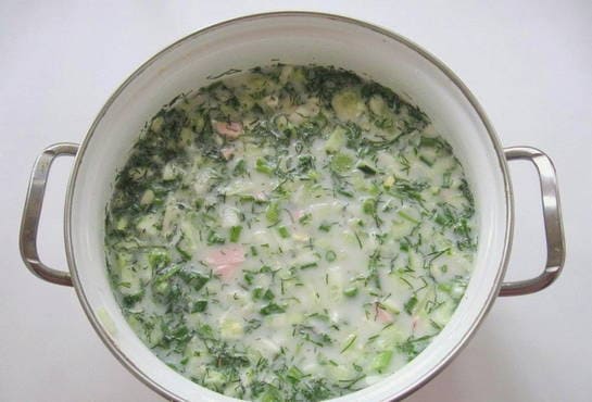 Okroshka on soda