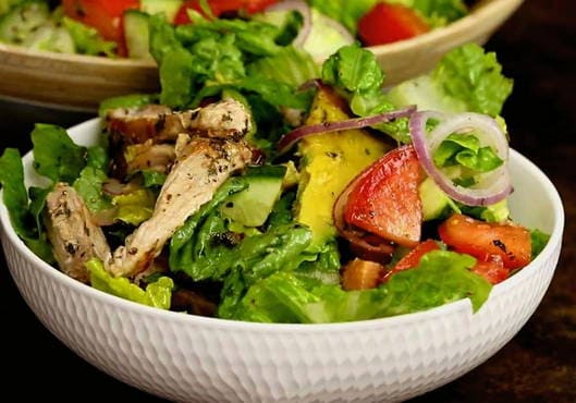 Avocado and chicken salad