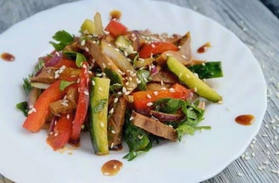 Salade de langue chinoise